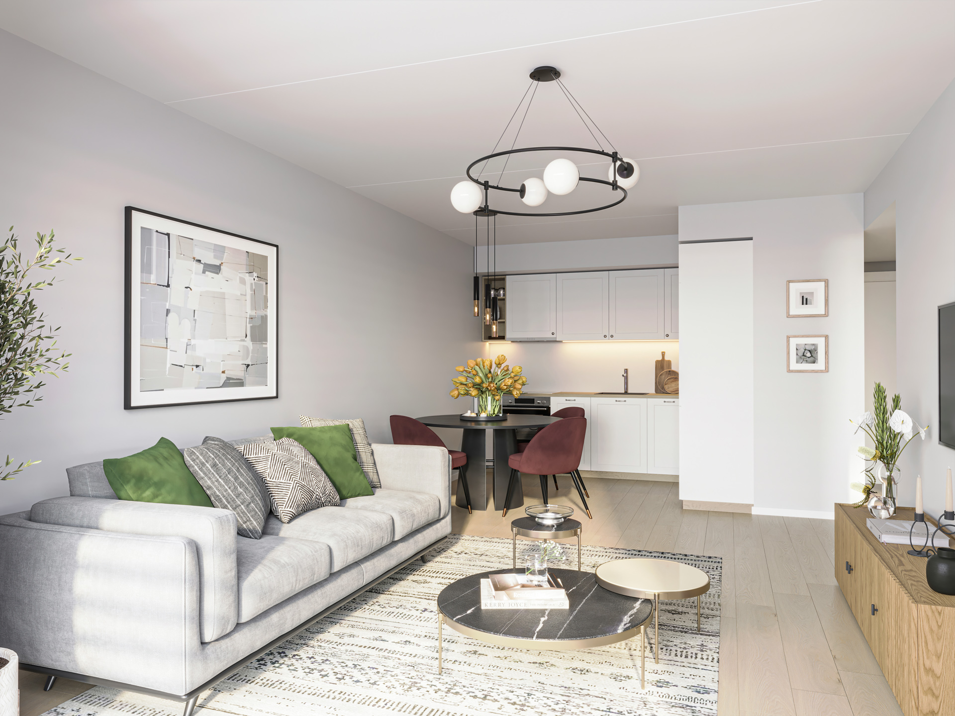 Spoonparkett Tamm Milk Oak