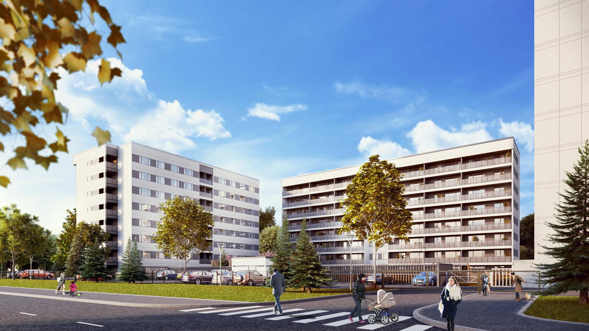 YIT Eesti Liikuri 5 ja 5B vaade tanavalt