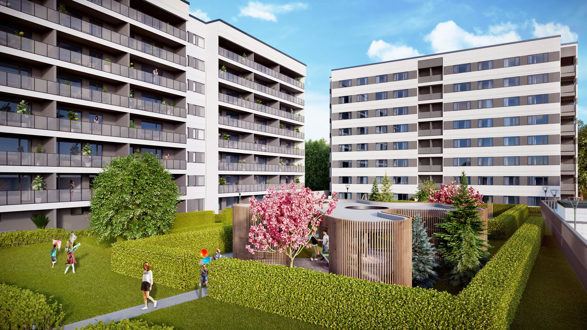 YIT Eesti Liikuri 5B ja 7 vaade puhkealale