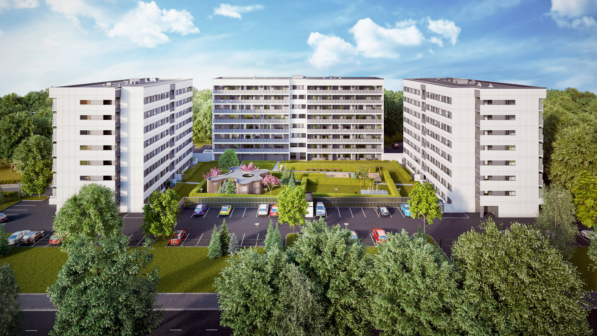 YIT Eesti Liikuri kvartal kolm etappi vaade