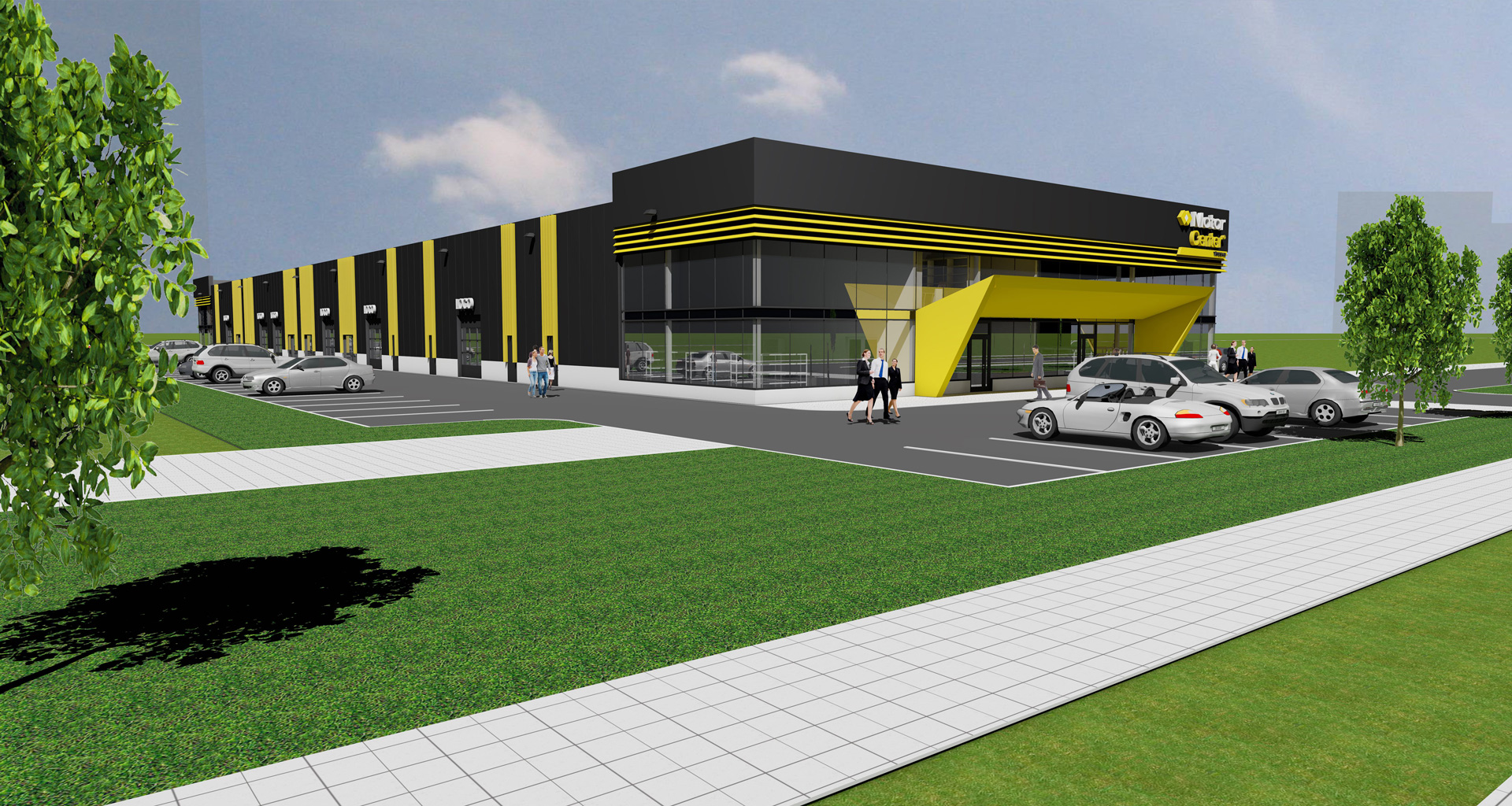 Pressiteade: Lasnamäele kerkib autoteenustele ja kaubandusele keskenduv kaasaegne MotorCenter keskus